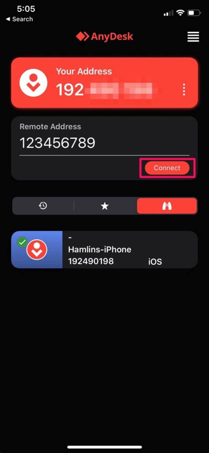 Can AnyDesk control iPhone?