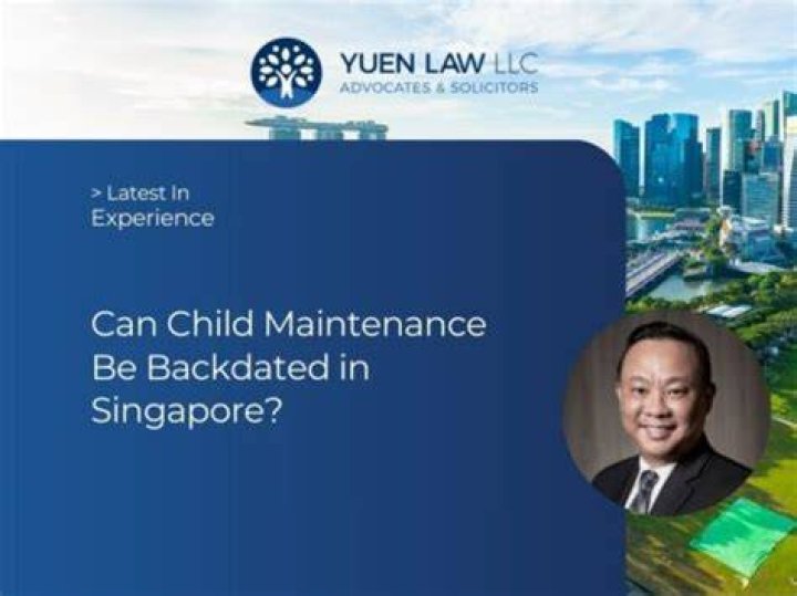 Can child maintenance be back dated?