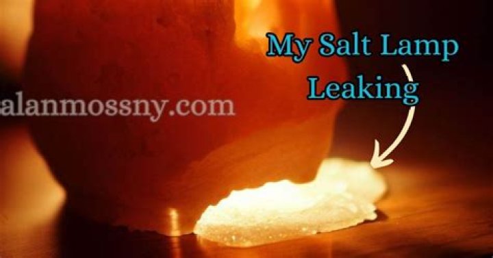 Can I turn my salt lamp on when it's leaking?