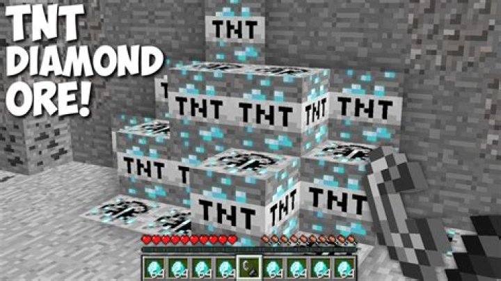 Can TNT destroy diamond ore?
