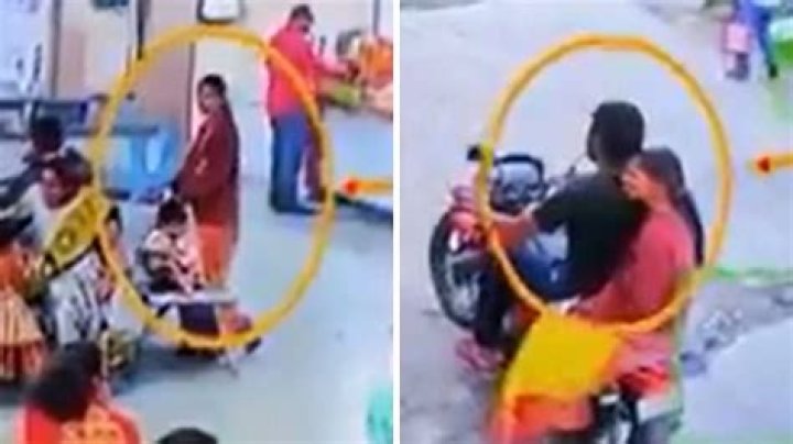 CCTV Footage Reveals Shocking Incident: Mom And Child In Peril