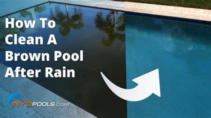 How do you clear up a brown pool fast?