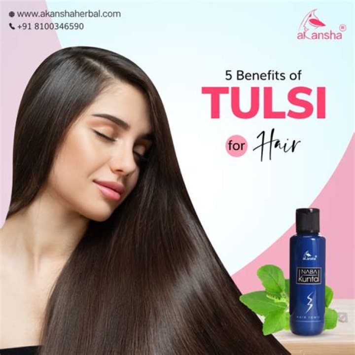 How is tulsi beneficial for hair?