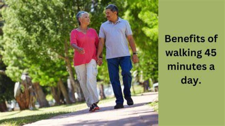 Is walking 45 minutes a day enough?