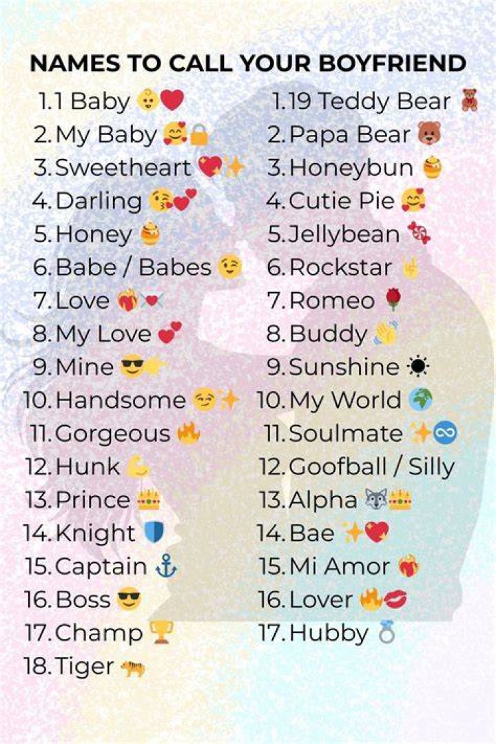 What I can call my BF?