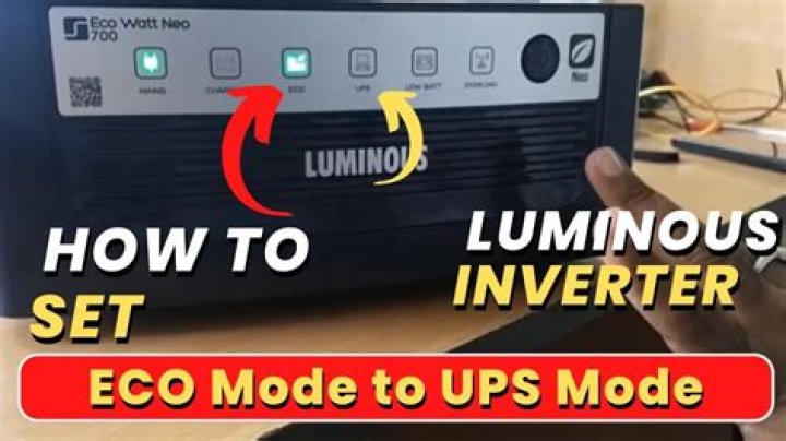 What is Eco mode in inverter?