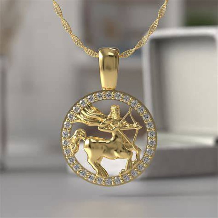 Where does Millie get her Sagittarius necklace from?