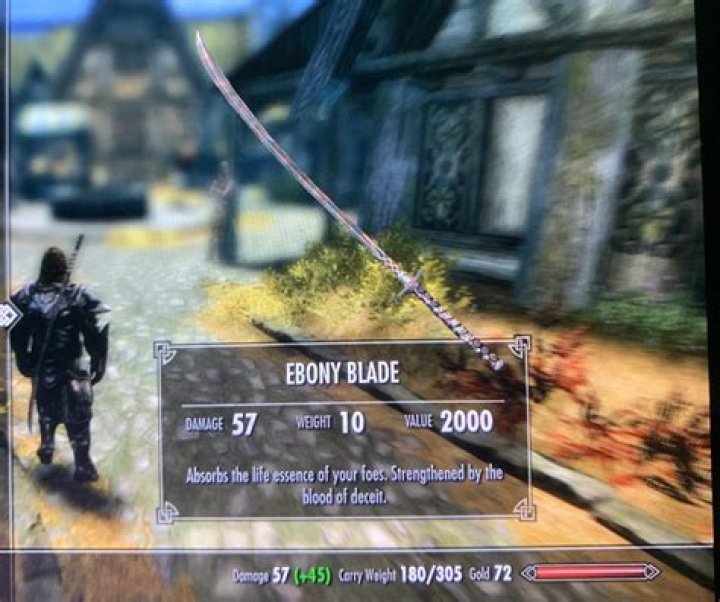 Who wields the Ebony Blade?