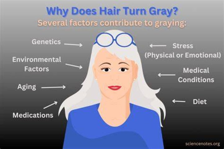 Why does a 14 year old have GREY hair?